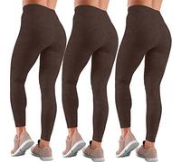 Love My Fashions® Women's 3 Pack Super Soft High Waisted Elasticated Tummy Control Winter Warm Thick Fleece Lined Seamless Full-Length Leggings for Workout & Running