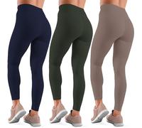 Love My Fashions® Women's 3 Pack Super Soft High Waisted Elasticated Tummy Control Winter Warm Thick Fleece Lined Seamless Full-Length Leggings for Workout & Running