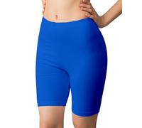 Love My Fashions® Women's Anti Chafing Cycling Shorts Seamless Comfortable High Waist Biker and Athletic Safety Shorts for Running Yoga and Gym Workout Royal Blue