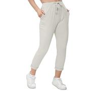 Love My Fashions® Womens Athletic Italian Active Yoga Trouser Pants Ladies Elasticated Drawstring Waist Open Ankle Sportswear Stretchy Cotton Summer Pajama Jogging Bottoms with Pockets Plus Size