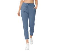 Love My Fashions® Womens Athletic Italian Active Yoga Trouser Pants Ladies Elasticated Drawstring Waist Open Ankle Sportswear Stretchy Cotton Summer Pajama Jogging Bottoms with Pockets Plus Size