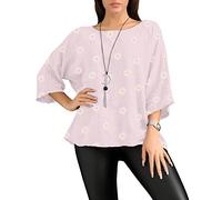 Love My Fashions® Women's Daisy Print Linen Tunic Top - Cotton Floral Crew Neck Tees, Tunic Short Sleeves, Going Out Ladies Summer Tops Plus Size