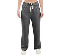 Love My Fashions Women's Open Hem Plain Knit Bottoms Elasticated Flared Loose Fit Trouser with Pockets