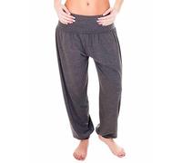 Love My Fashions Womens Pants Trousers Alibaba Harem Ankle Cuff, Plain - Charcoal, Small/Medium