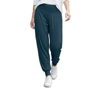 Love My Fashions Womens Pants Trousers Alibaba Harem Ankle Cuff, Plain - Teal, X-Large/XX-Large