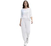 Love My Fashions Womens Pants Trousers Alibaba Harem Ankle Cuff, Plain - White, Small/Medium