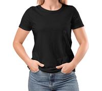 Love My Fashions® Womens Plain Cotton T Shirts Soft Crew Neck Short Sleeve Tops Ideal for Everyday Wear Work Gym Holidays Summer Fashion and Casual Outfits