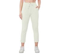 Love My Fashions® Women's Plain Italian Trouser Elasticated Drawstring Waist Open Ankle Ladies Joggers Active Yoga Pants with Pockets Cream