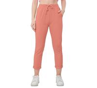 Love My Fashions® Women's Plain Italian Trouser Elasticated Drawstring Waist Open Ankle Ladies Joggers Active Yoga Pants with Pockets Peach