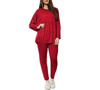 Love My Fashions® Women's Pyjama Set Full Sleeves Loungewear Set Ladies Pyjamas Set Oversized Round Neck Pjs Top & Trouser Womens Nightwear