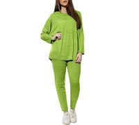 Love My Fashions® Women's Pyjama Set Full Sleeves Loungewear Set Ladies Pyjamas Set Oversized Round Neck Pjs Top & Trouser Womens Nightwear