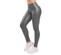 Love My Fashions ® Women's Soft Faux Leather Warm Fleece PU Leggings Wet Look Elasticated Waist Full-Length Trousers