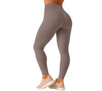 Love My Fashions® Womens Super Soft High Waisted Elasticated Warm Thick Fleece Lined Seamless Full Length Leggings Mocha