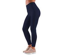 Love My Fashions® Womens Super Soft High Waisted Elasticated Warm Thick Fleece Lined Seamless Full Length Leggings Navy Blue