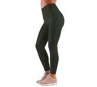 Love My Fashions® Womens Super Soft High Waisted Elasticated Warm Thick Fleece Lined Seamless Full Length Leggings Khaki