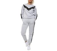 Love My Fashions® Womens Tracksuit 2 Piece Set Hooded Multi Printed Full Sleeves Side Panel Ladies Co ord Set Loungewear Outfit For Sports Workout