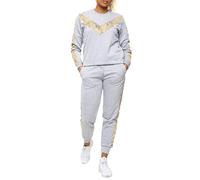 Love My Fashions® Womens Tracksuit 2 Piece Set Plain Multi Printed Full Sleeves Side Panel Ladies Co ord Set Loungewear Outfit For Sports Workout