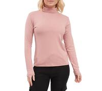 Love My Fashions® Women's Turtle Polo Neck Long Sleeve Plain Top Stretchy Pullover High Neck Ladies Dusty Pink