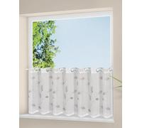 Love My Window Leaf Eyelet Voile Cafe Panel - 150Cm X 50Cm