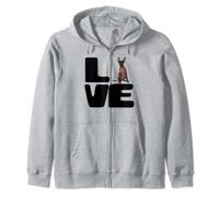 Love My Xoloitzcuintli Dog Lover Gift Zip Hoodie