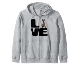 Love My Xoloitzcuintli Dog Lover Gift Zip Hoodie