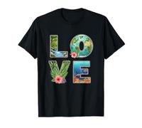 Love Nature Kids Earth Day Floral Ocean Forest Eco T-Shirt