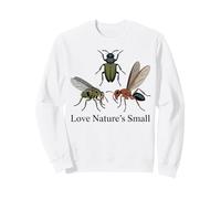 Love Natures Small Insect Beetle Fly Ant Botanical Art Sweatshirt