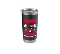 Love Needs No Word - Phlebotomist Blood Donation Blood Donor Stainless Steel Insulated Tumbler