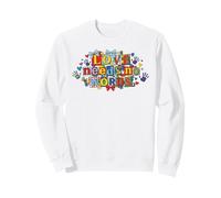 Love Needs No Words Autism Awareness Puzzle Art Sweatshirt