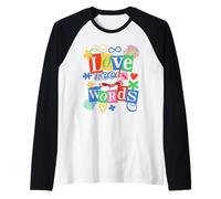 Love Needs No Words Autism Awareness Raglan Baseball Tee