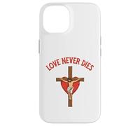 Love Never dies Inspirational Bible Quote Faith Hope Jesus Case for iPhone 14