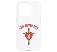 Love Never dies Inspirational Bible Quote Faith Hope Jesus Case for iPhone 15 Pro