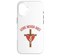 Love Never dies Inspirational Bible Quote Faith Hope Jesus Case for iPhone 16