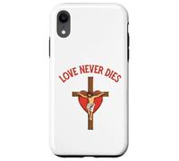 Love Never dies Inspirational Bible Quote Faith Hope Jesus Case for iPhone XR