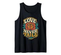 Love Never Fails 1 Corinthians 13:8 Bible Verse Christian Tank Top