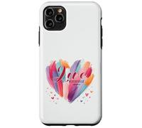Love Never Fails 1 Corinthians 13:8 Watercolor Heart Case for iPhone 11 Pro Max