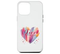 Love Never Fails 1 Corinthians 13:8 Watercolor Heart Case for iPhone 12 Pro Max