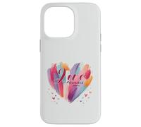 Love Never Fails 1 Corinthians 13:8 Watercolor Heart Case for iPhone 14 Pro Max