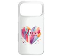 Love Never Fails 1 Corinthians 13:8 Watercolor Heart Case for iPhone 17 Pro Max
