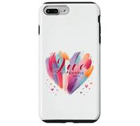 Love Never Fails 1 Corinthians 13:8 Watercolor Heart Case for iPhone 7 Plus/8 Plus