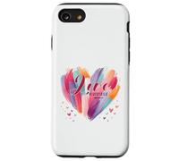 Love Never Fails 1 Corinthians 13:8 Watercolor Heart Case for iPhone SE (2020) / 7/8
