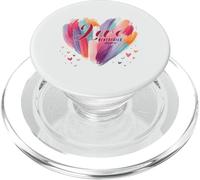 Love Never Fails 1 Corinthians 13:8 Watercolor Heart PopSockets PopGrip for MagSafe