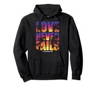 Love Never Fails Bible Verse 1 Corinthians 13:8 Pullover Hoodie