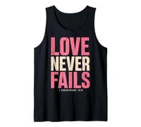 Love Never Fails Bible Verse 1 Corinthians 13:8 Tank Top