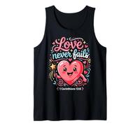 Love Never Fails Bible Verse 1 Corinthians 13:8 Tank Top