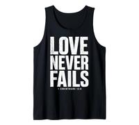 Love Never Fails Bible Verse 1 Corinthians 13:8 Tank Top