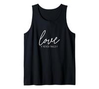Love Never Fails Christianity Christian Faith Tank Top