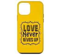 Love Never Gives Up - Uplifting Bible Verse Christian Faith Case for iPhone 12 mini
