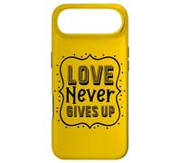 Love Never Gives Up - Uplifting Bible Verse Christian Faith Case for iPhone Air