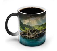 Love Northern Ireland Discoloration Mug Color Changing Magic Travel Cup Ceramic Heat Sensitive Coffee Mugs